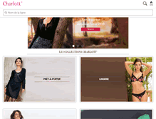 Tablet Screenshot of charlott-lingerie.com